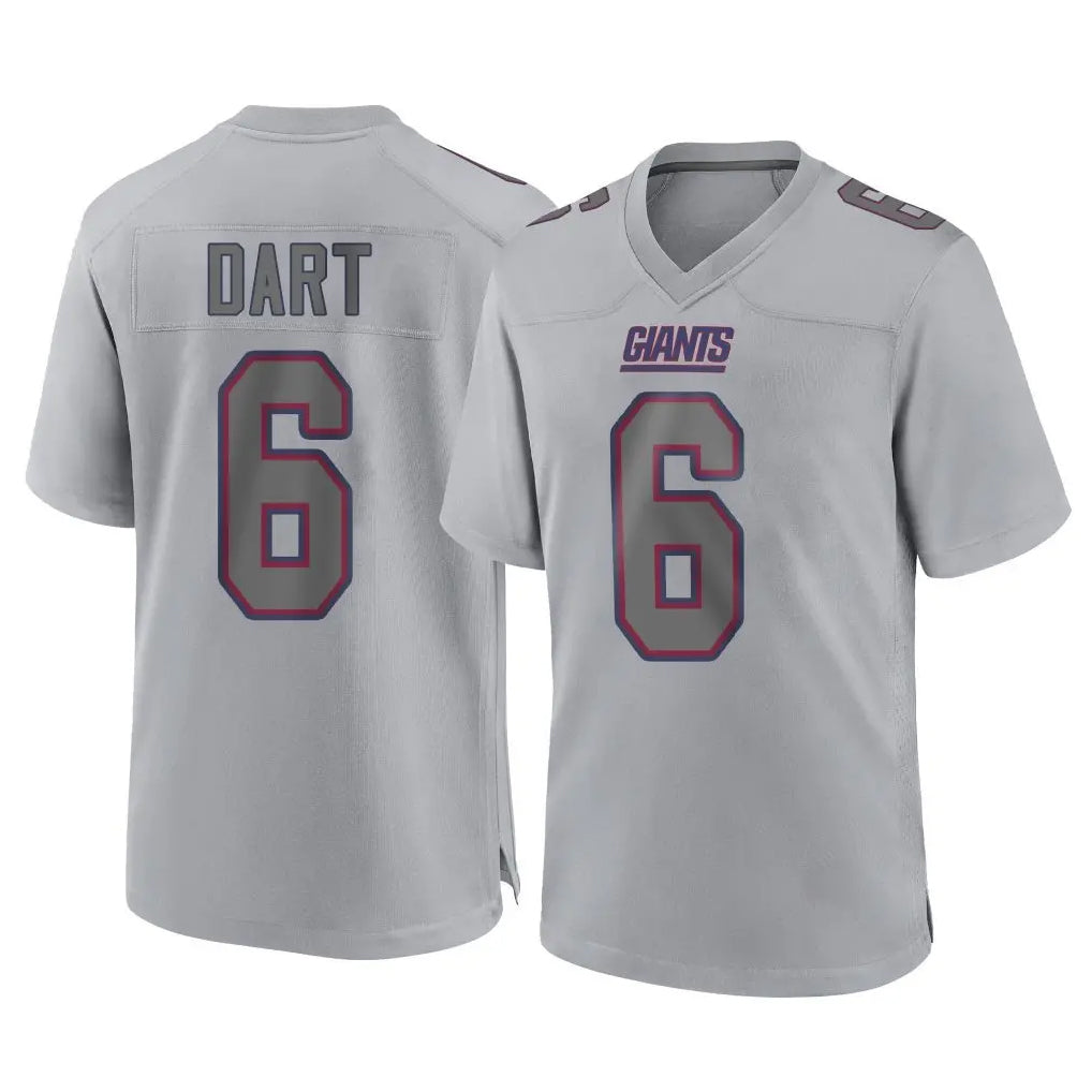 Elroe NY.Giants #6 Jaxson Dart Player Gray Atmosphere Fashion Limited Game Stitched Jerseys
