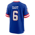 Elroe NY.Giants #6 Jaxson Dart Player Royal Alternate Classic Game Stitched Jerseys