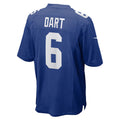 Elroe NY.Giants #6 Jaxson Dart Player Royal Home Game Stitched Jerseys