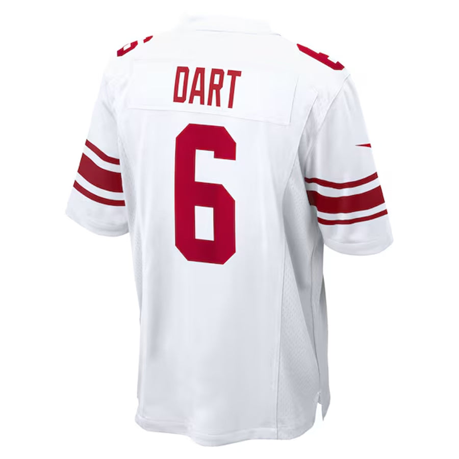 Elroe NY.Giants #6 Jaxson Dart Player White Home Game Stitched Jerseys