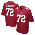Elroe NY.Giants #72 Jermaine Eluemunor Player Red Home Game Stitched Jerseys