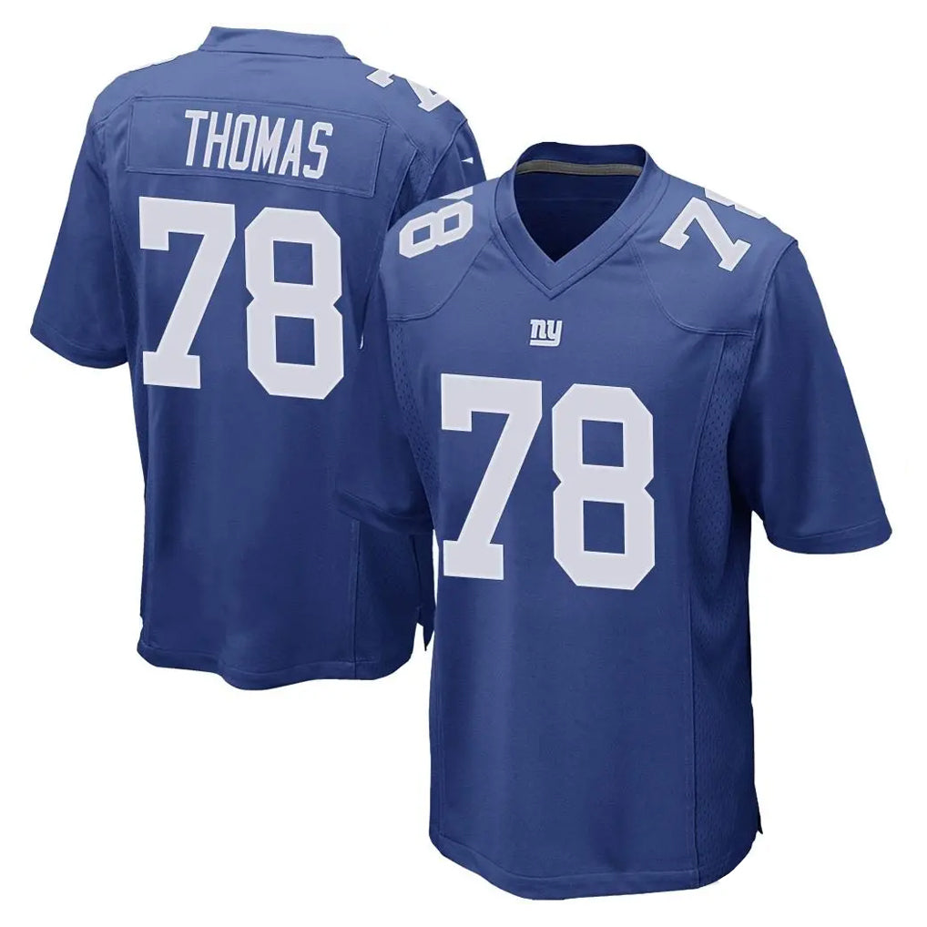 Elroe NY.Giants #78 Andrew Thomas Player Royal Home Game Stitched Jerseys