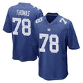 Elroe NY.Giants #78 Andrew Thomas Player Royal Home Game Stitched Jerseys