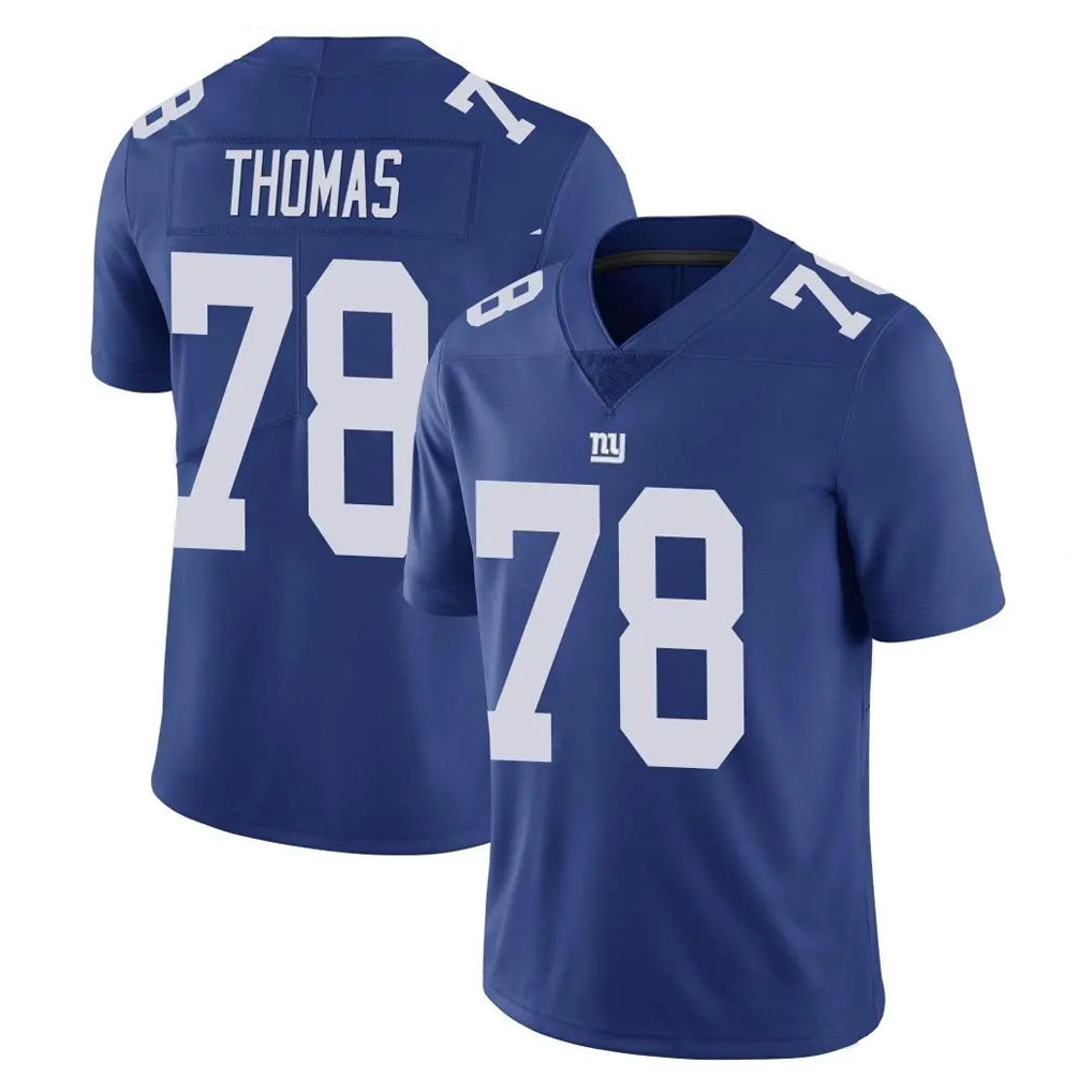 Elroe NY.Giants #78 Andrew Thomas Player Royal Limited Vapor Untouchable Home Game Stitched Jerseys