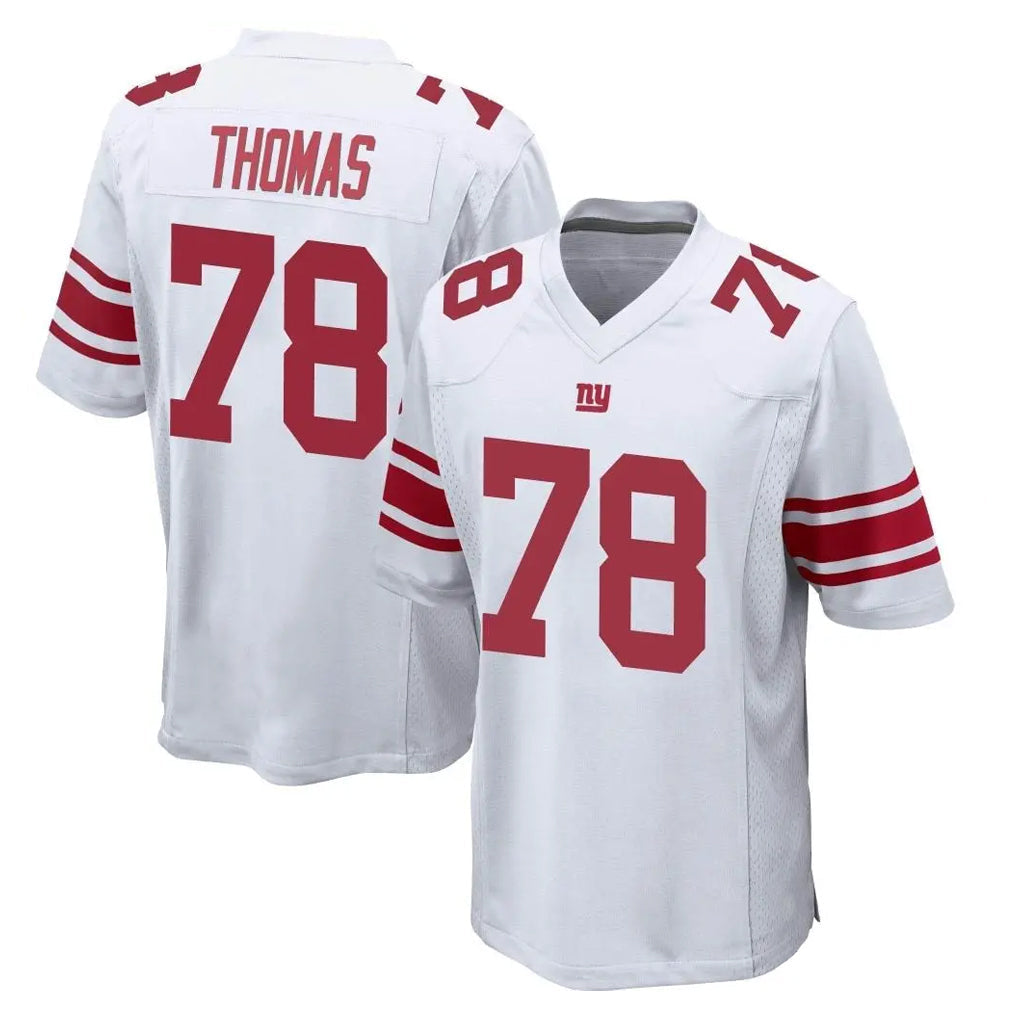Elroe NY.Giants #78 Andrew Thomas Player White Home Game Stitched Jerseys