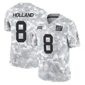 Elroe NY.Giants #8 Jevon Holland Player Arctic Camo Salute To Service Limited Game Stitched Jerseys