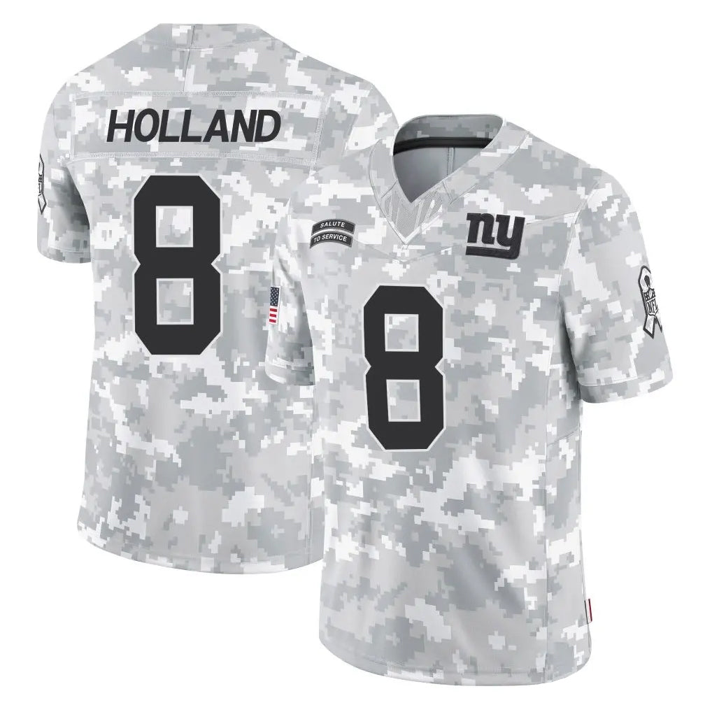 Elroe NY.Giants #8 Jevon Holland Player Arctic Camo Salute To Service Limited Game Stitched Jerseys