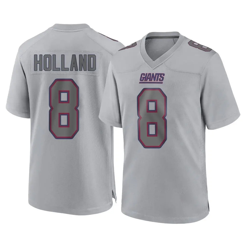 Elroe NY.Giants #8 Jevon Holland Player Gray Atmosphere Fashion Limited Game Stitched Jerseys