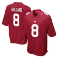 Elroe NY.Giants #8 Jevon Holland Player Red Home Game Stitched Jerseys