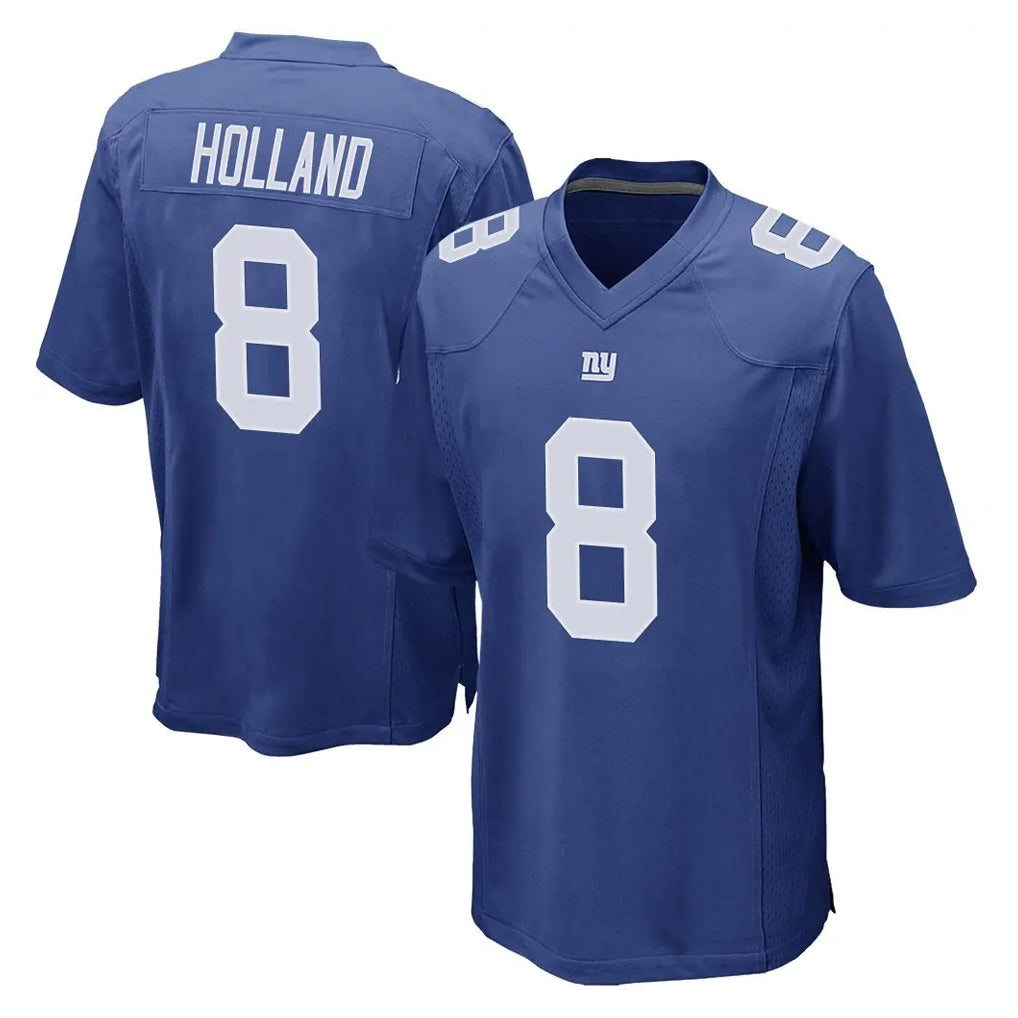 Elroe NY.Giants #8 Jevon Holland Player Royal Home Game Stitched Jerseys