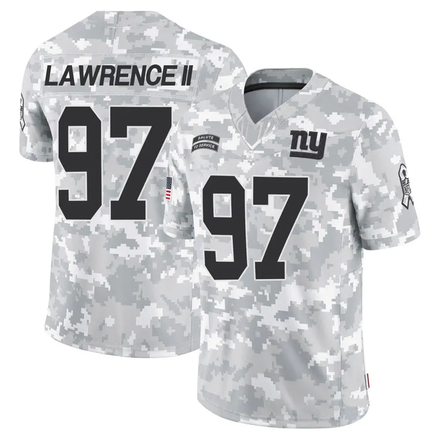 Elroe NY.Giants #97 Dexter Lawrence II Player Arctic Camo Salute to Service Limited Stitched Jerseys