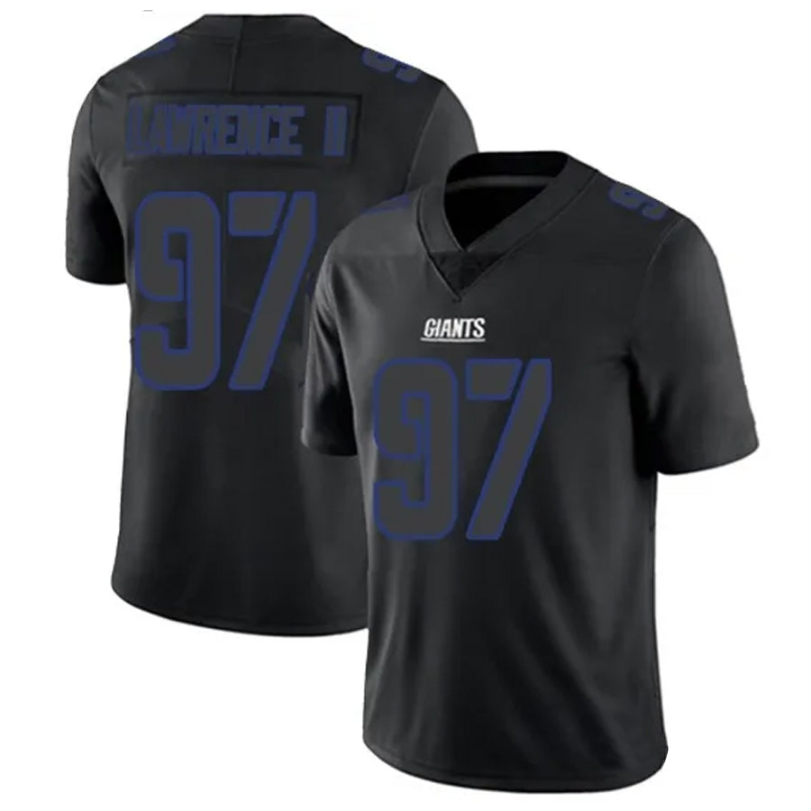 Elroe NY.Giants #97 Dexter Lawrence II Player Limited Black Impact Stitched Jerseys