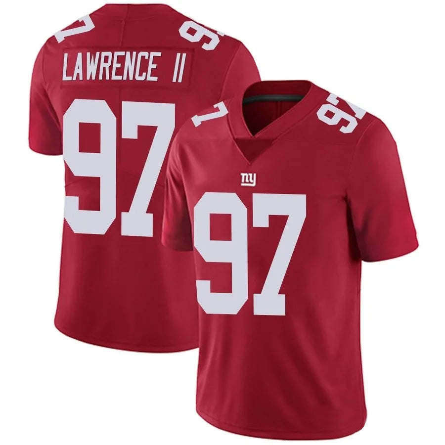 Elroe NY.Giants #97 Dexter Lawrence II Player Vapor Red Limited Stitched Jerseys