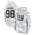 Elroe NY.Giants #98 DJ Reader Player Arctic Camo Salute to Service Pullover Hoodies Limited Game Stitched Jerseys