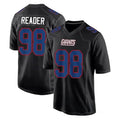 Elroe NY.Giants #98 DJ Reader Player Carbon Fashion Limited Home Game Stitched Jerseys