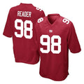 Elroe NY.Giants #98 DJ Reader Player Red Home Game Stitched Jerseys