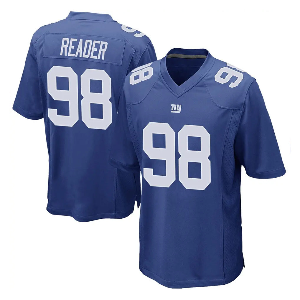 Elroe NY.Giants #98 DJ Reader Player Royal Home Game Stitched Jerseys
