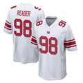 Elroe NY.Giants #98 DJ Reader Player White Home Game Stitched Jerseys