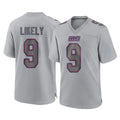 Elroe NY.Giants #9 Lsaiah Likely Player Gray Atmosphere Fashion Limited Game Stitched Jerseys