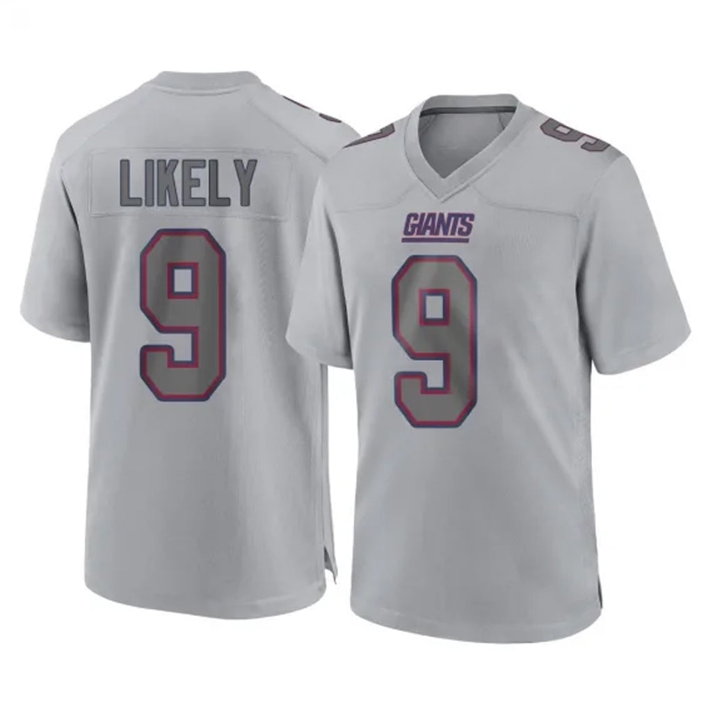 Elroe NY.Giants #9 Lsaiah Likely Player Gray Atmosphere Fashion Limited Game Stitched Jerseys