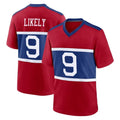Elroe NY.Giants #9 Lsaiah Likely Player Red Century Home Game Stitched Jerseys