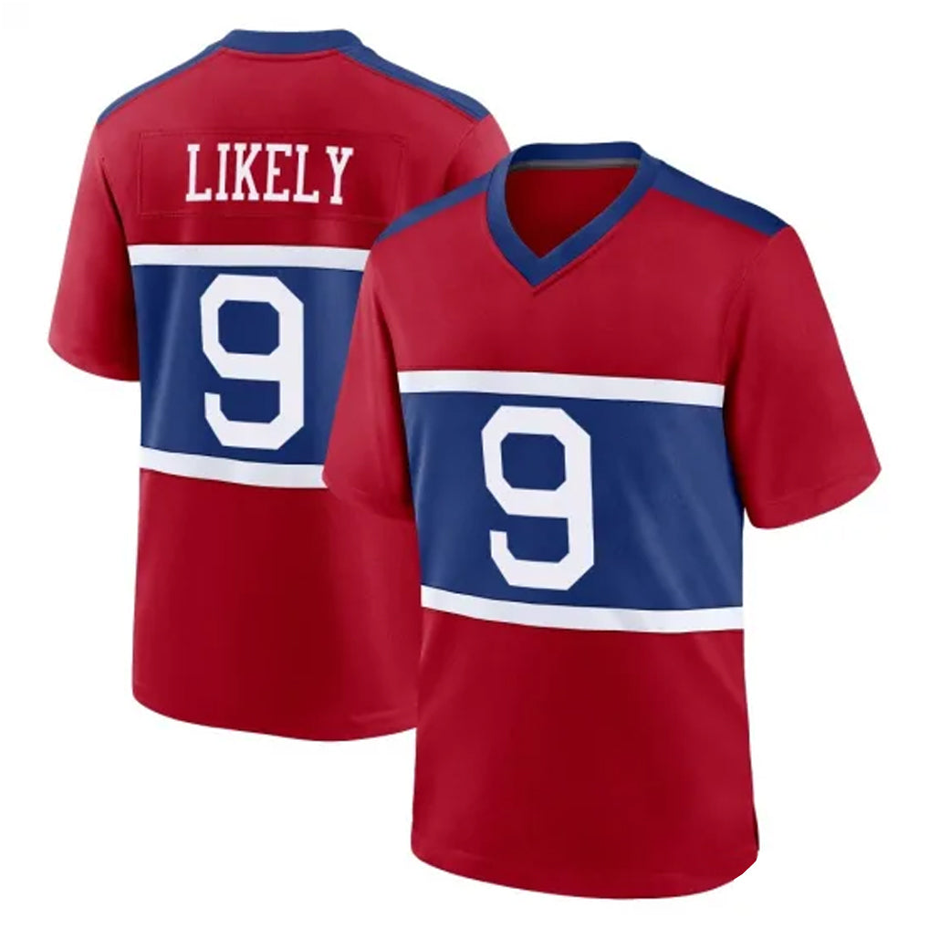 Elroe NY.Giants #9 Lsaiah Likely Player Red Century Home Game Stitched Jerseys