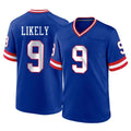 Elroe NY.Giants #9 Lsaiah Likely Player Royal Classic Home Game Stitched Jerseys