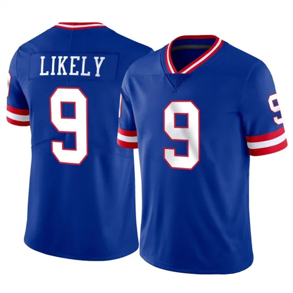 Elroe NY.Giants #9 Lsaiah Likely Player Royal Classic Vapor Home Game Stitched Jerseys