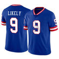 Elroe NY.Giants #9 Lsaiah Likely Player Royal Classic Vapor Home Game Stitched Jerseys