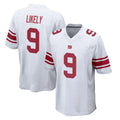 Elroe NY.Giants #9 Lsaiah Likely Player White Home Game Stitched Jerseys