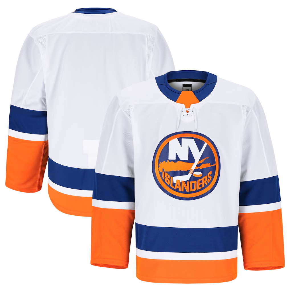 Elroe NY.Islanders White Away Authentic Pro Jerseys