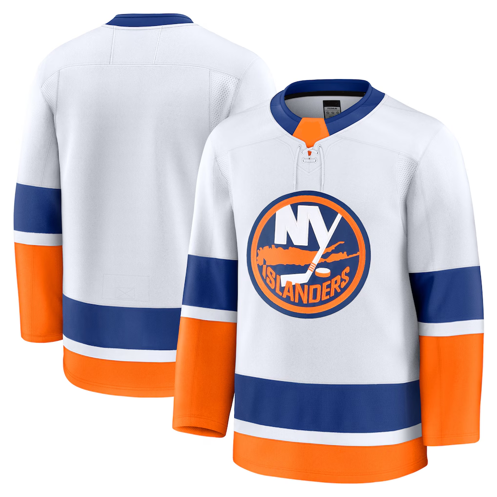Elroe NY.Islanders White Away Premium Jerseys