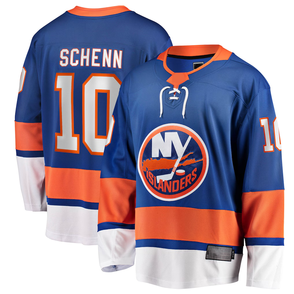 Elroe NY.Islanders #10 Brayden Schenn Blue Home Breakaway Jerseys