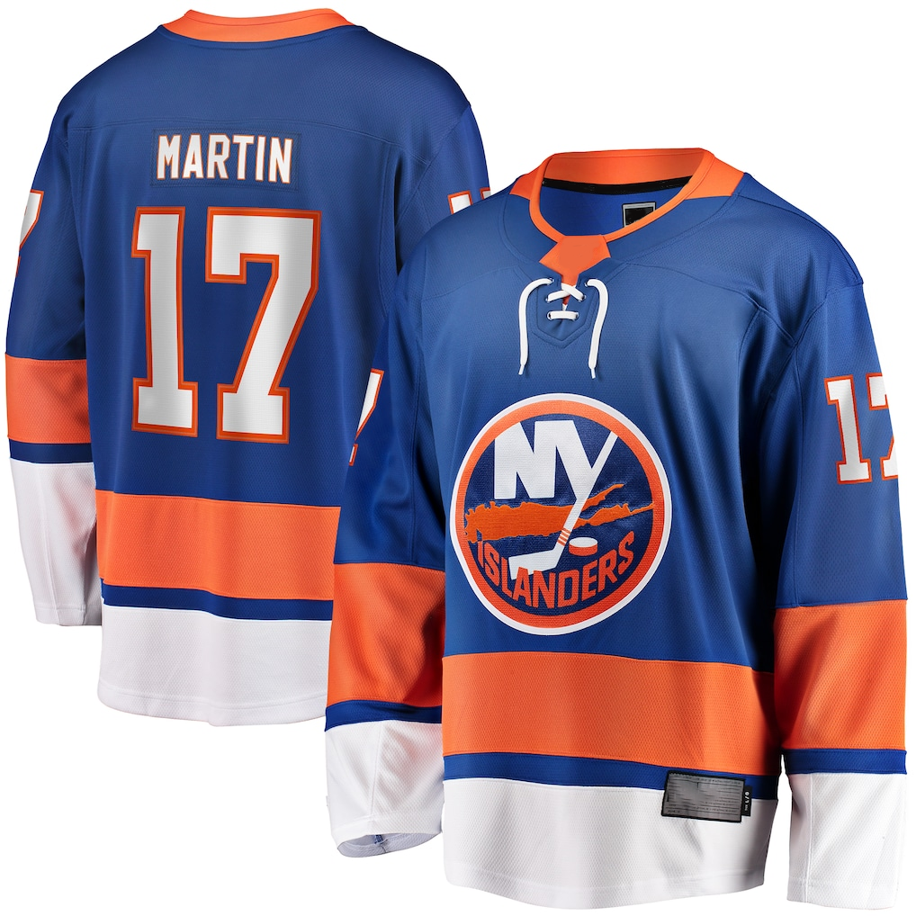 Elroe NY.Islanders #17 Matt Martin Home Breakaway Player Jerseys - Royal