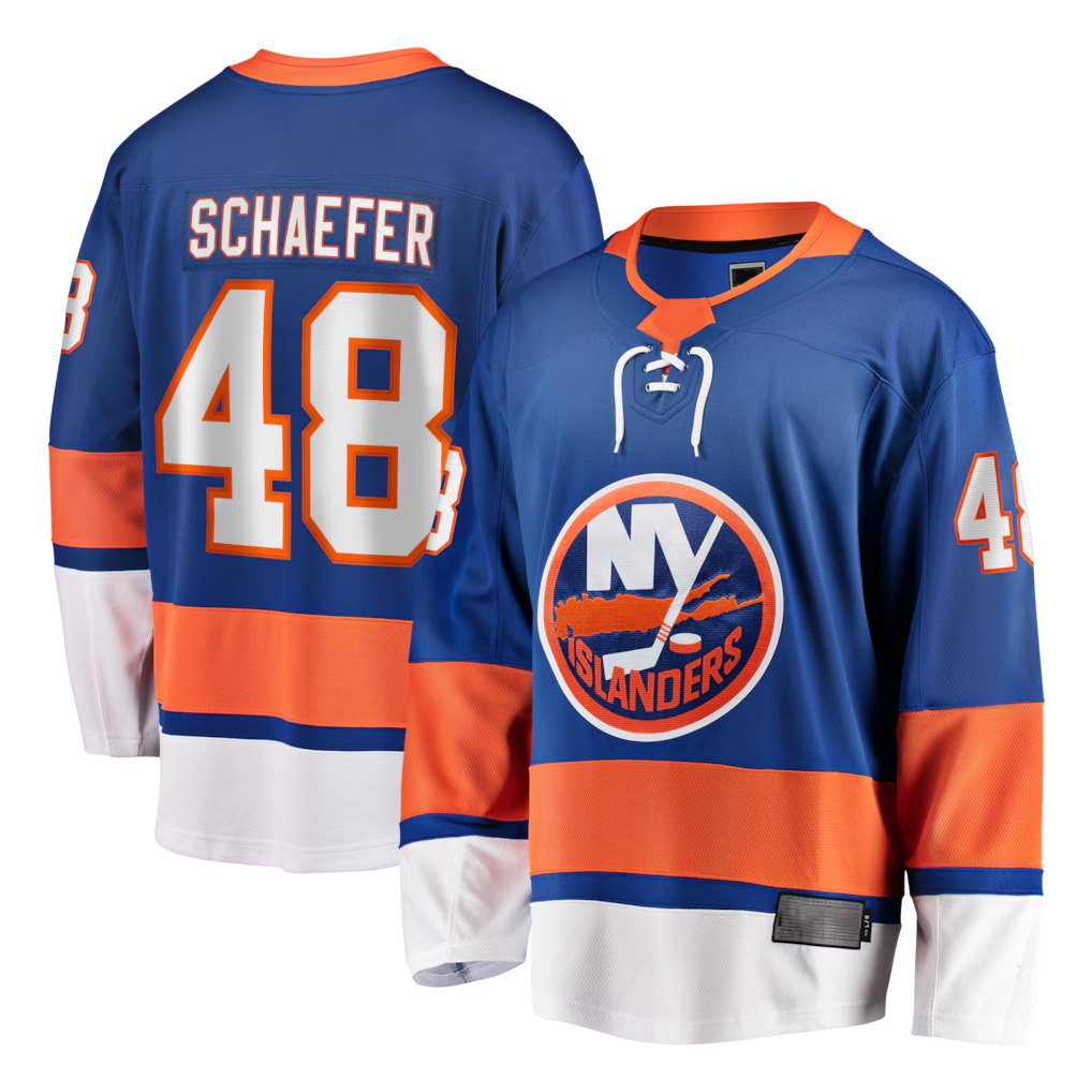 Elroe NY.Islanders #48 Matthew Schaefer Royal Home Breakaway Player Jerseys