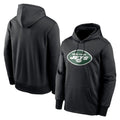 Elroe NY.Jets Black LOGO Pullover Hoodies Limited Game Blank Player Stitched Jerseys