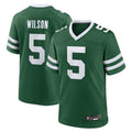 Elroe NY.Jets Home Game Jerseys - Gotham Green - #5 Garrett Wilson Player Stitched Jerseys