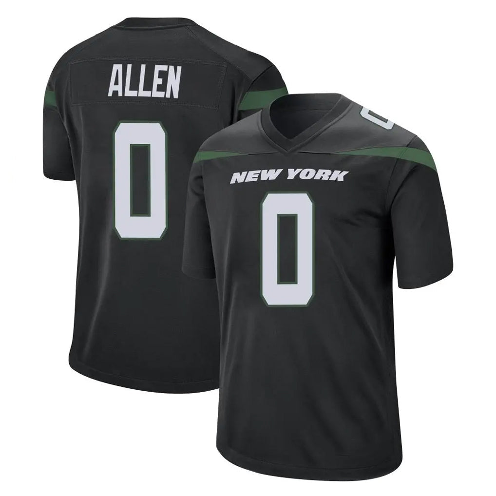 Elroe NY.Jets #0 Braelon Allen Player Stealth Black Home Game Stitched Jerseys