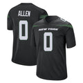 Elroe NY.Jets #0 Braelon Allen Player Stealth Black Home Game Stitched Jerseys