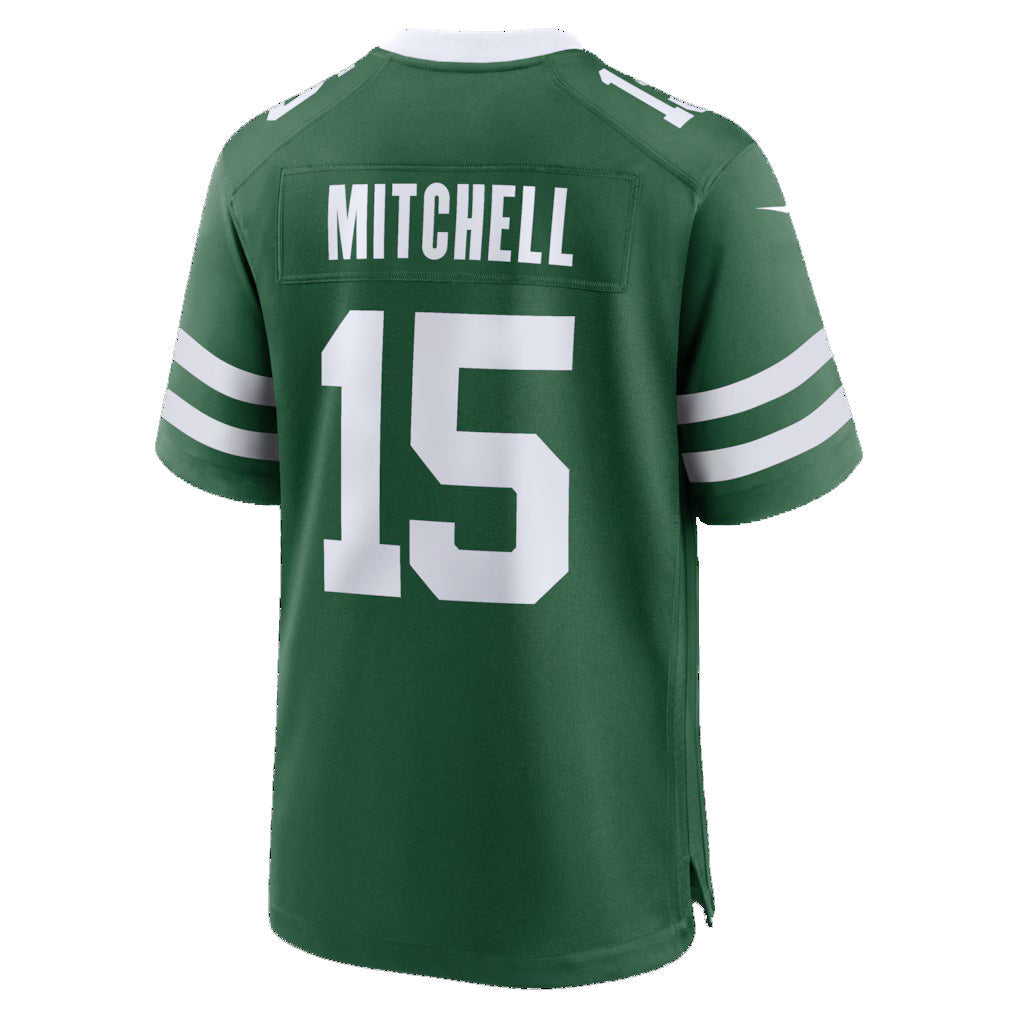 Elroe NY.Jets #15 Adonai Mitchell Legacy Green Team Game Stitched Jerseys