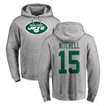 Elroe NY.Jets #15 Adonai Mitchell Player Gray LOGO Pullover Hoodies Limited Game Stitched Jerseys