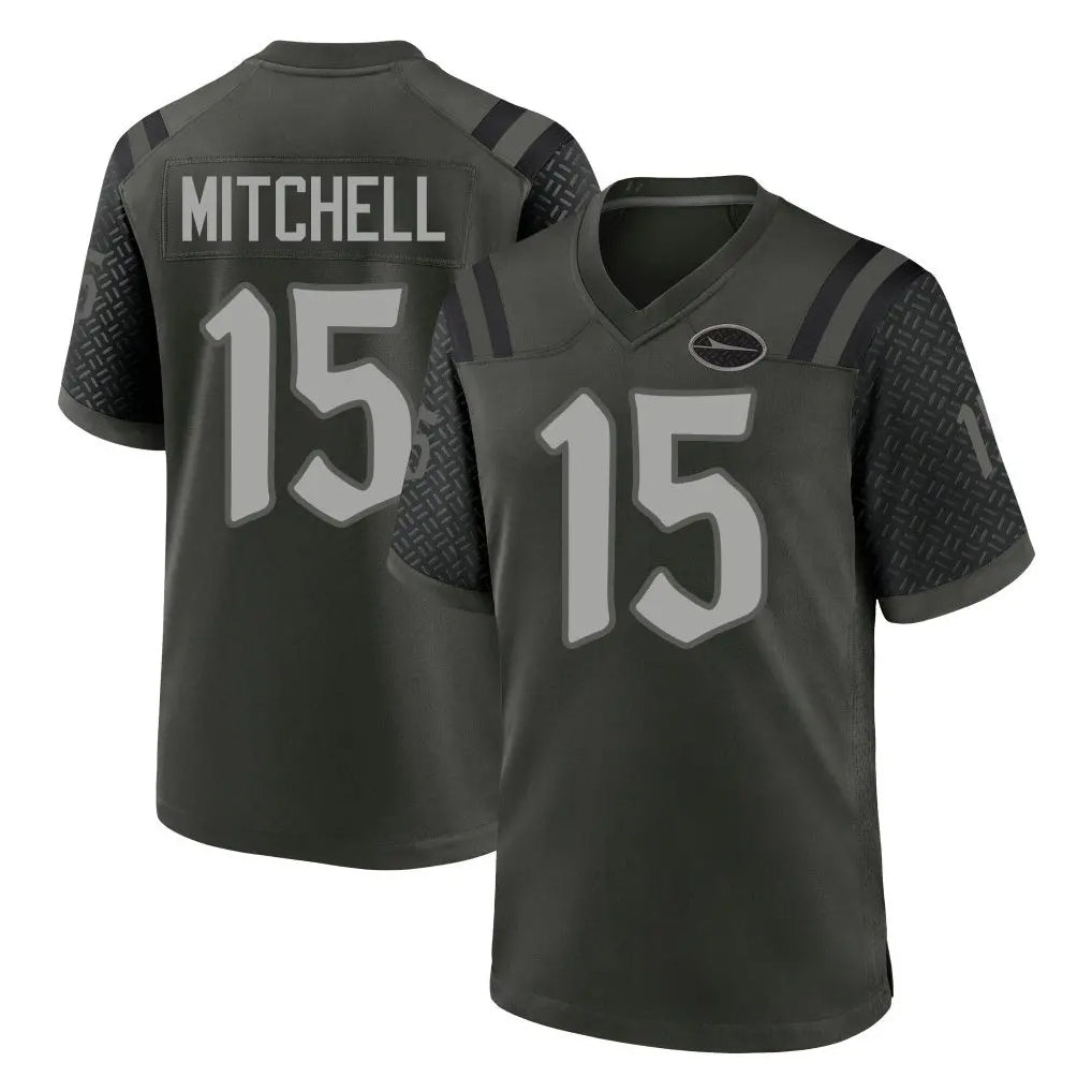 Elroe NY.Jets #15 Adonai Mitchell Player Green 2025 Rivalries Collection Home Game Stitched Jerseys