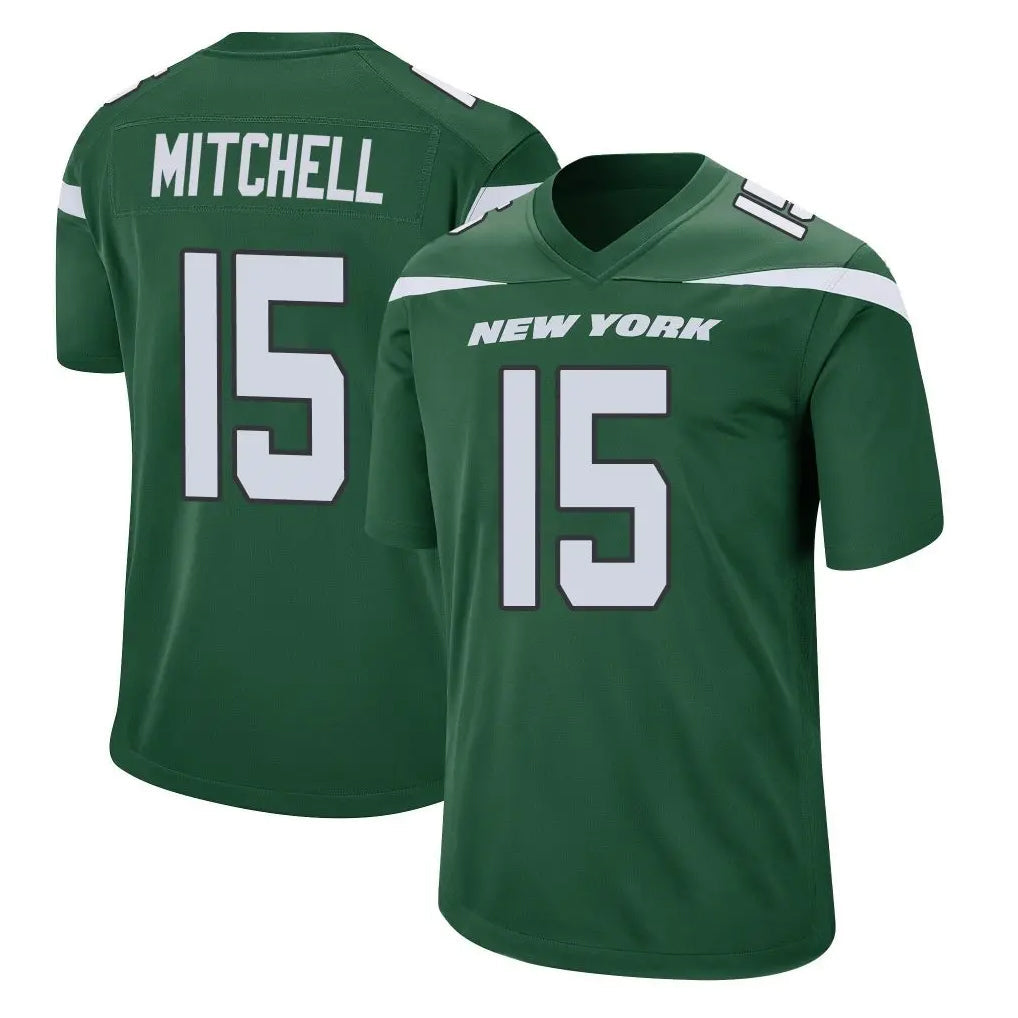 Elroe NY.Jets #15 Adonai Mitchell Player Green Home Game Stitched Jerseys