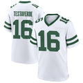 Elroe NY.Jets #16 Vinny Testaverde Player White Home Game Stitched Jerseys