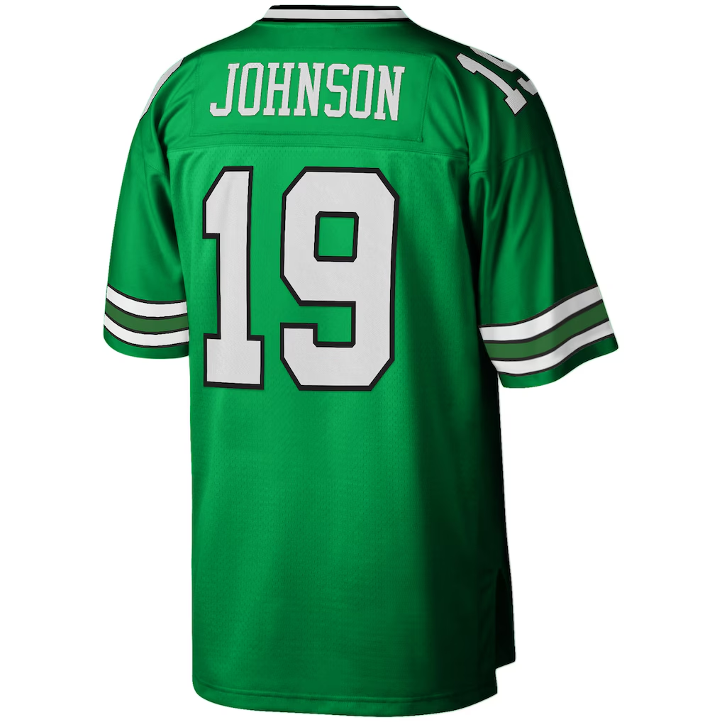 Elroe NY.Jets #19 Keyshawn Johnson Mitchell & Ness Kelly Green Legacy Replica Jersey Stitched Puhic