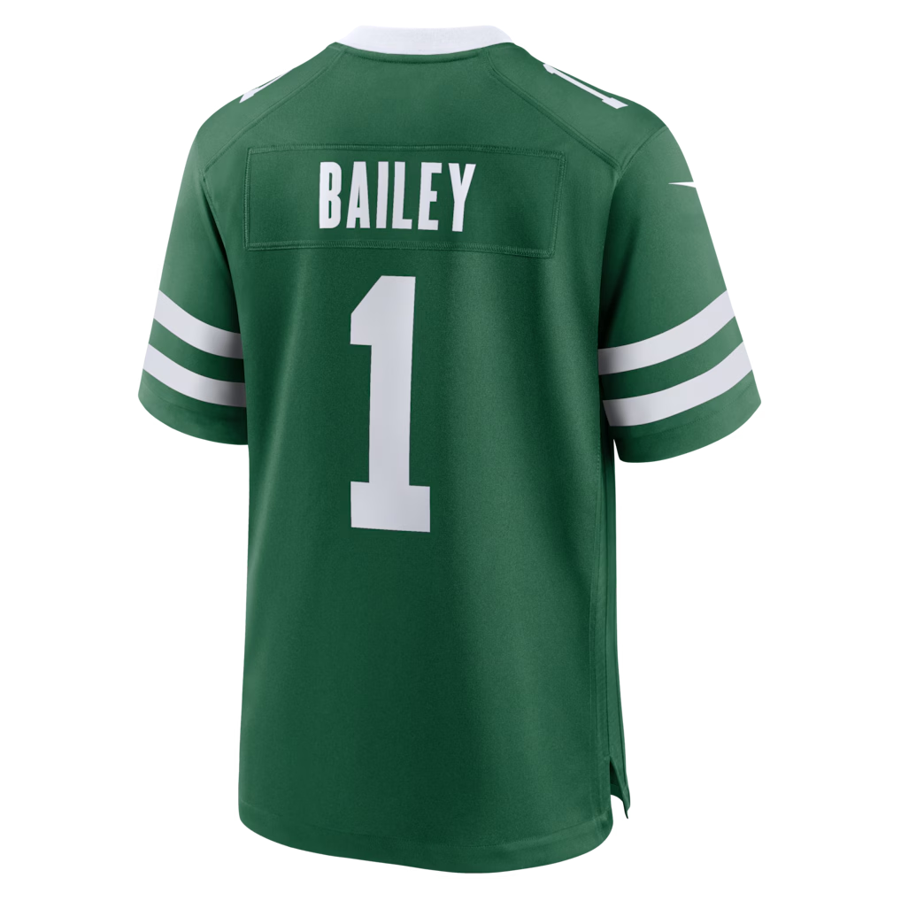 Elroe NY.Jets #1 David Bailey Legacy Green 2026  Draft First Round Pick No. 2 Team Game Stitched Jerseys