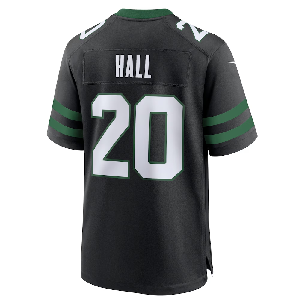 Elroe NY.Jets #20 Breece Hall Legacy Black Alternate Game Stitched Jerseys