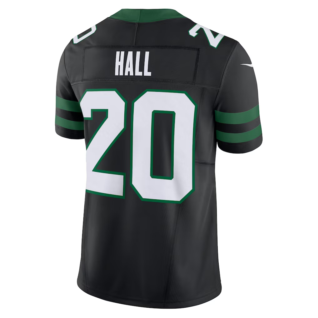 Elroe NY.Jets #20 Breece Hall Legacy Black Alternate Vapor F.U.S.E. Limited Stitched Jerseys