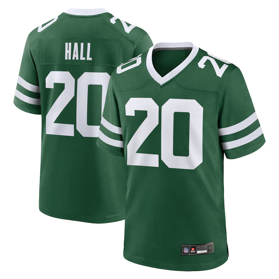 Elroe NY.Jets #20 Breece Hall Player Home Game Jerseys - Gotham Green Stitched Jerseys
