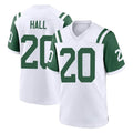 Elroe NY.Jets #20 Breece Hall Player White Classic Home Game Stitched Jerseys